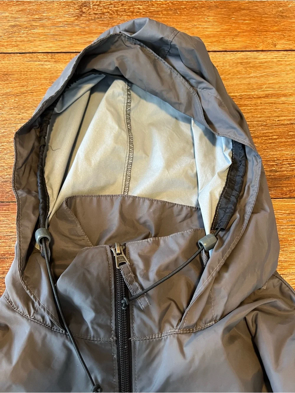Colombia Jacket Glennaker Lake II Rain Lightweight Windbreaker Black Gray M - Picture 8 of 16